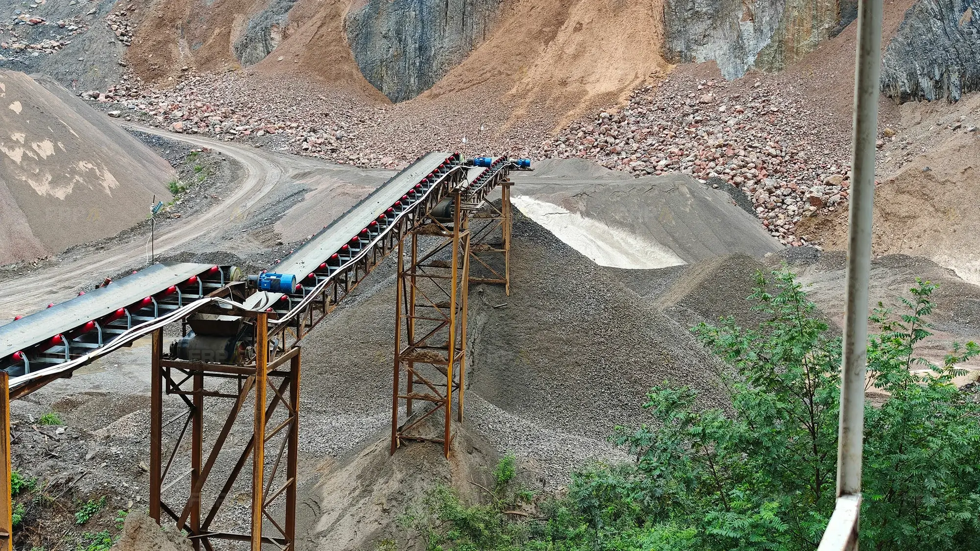 undersize limestone material